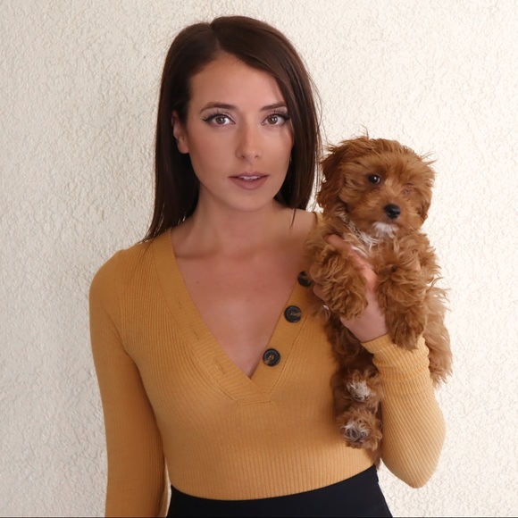 Free People Up All Night Golden Yellow Bodysuit - Picture 3 of 14